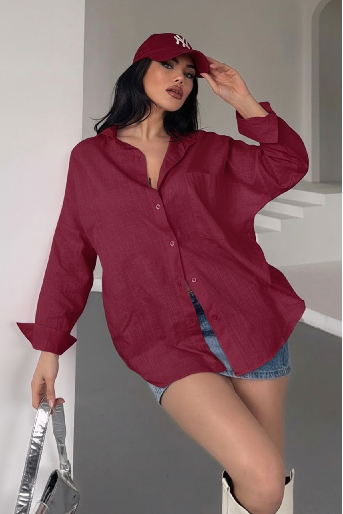 Pamuklu Keten Salaş Boyfriend Gömlekİstangulbutik.com'da aradığınız pamuklu keten salaş boyfriend gömlek modelleri en uygun fiyatlarla sizleri bekliyor! Şimdi hemen tıklayın ve şık görünümün tadını çıkarın.GömlekİSTANGÜL BUTİK