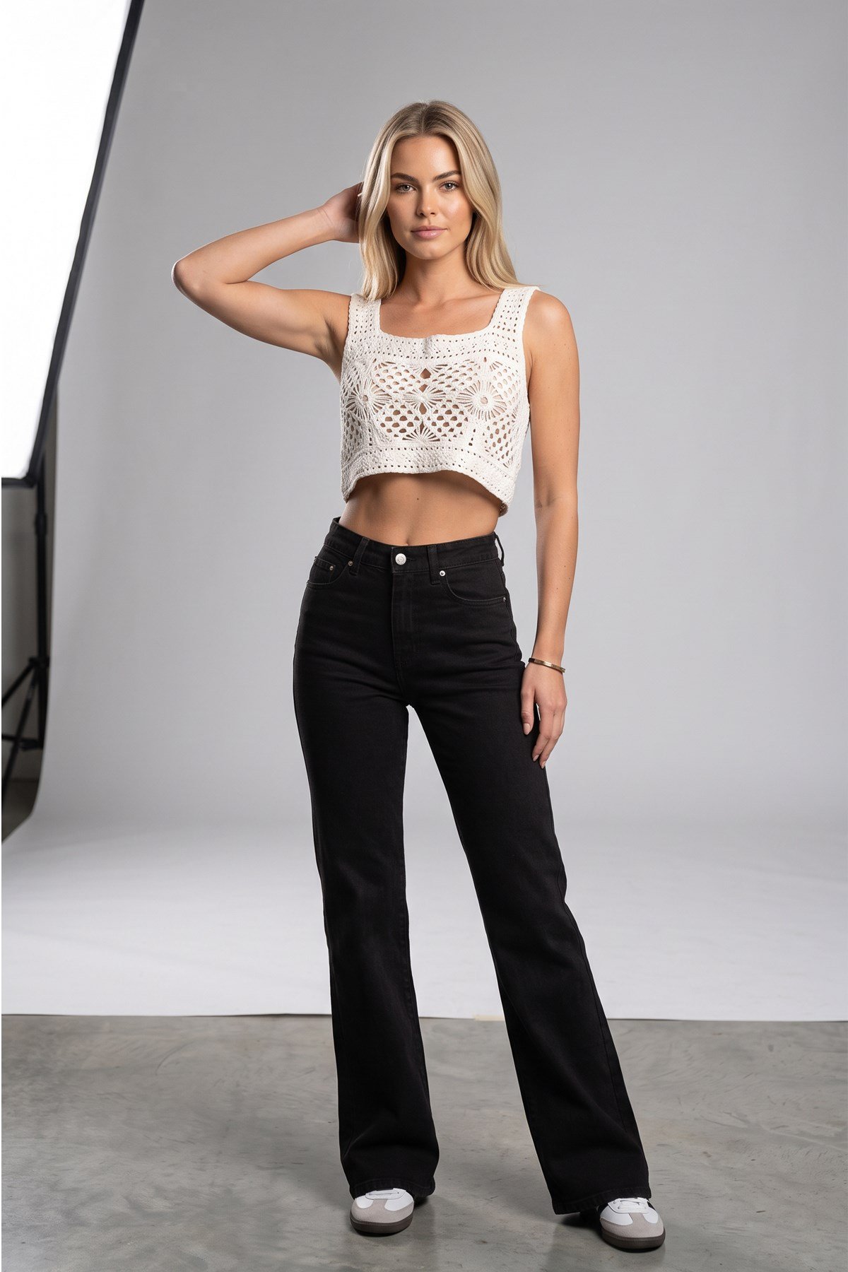 Kadın Yüksek Bel Likralı Wide Leg JeanJeanİSTANGÜL BUTİK