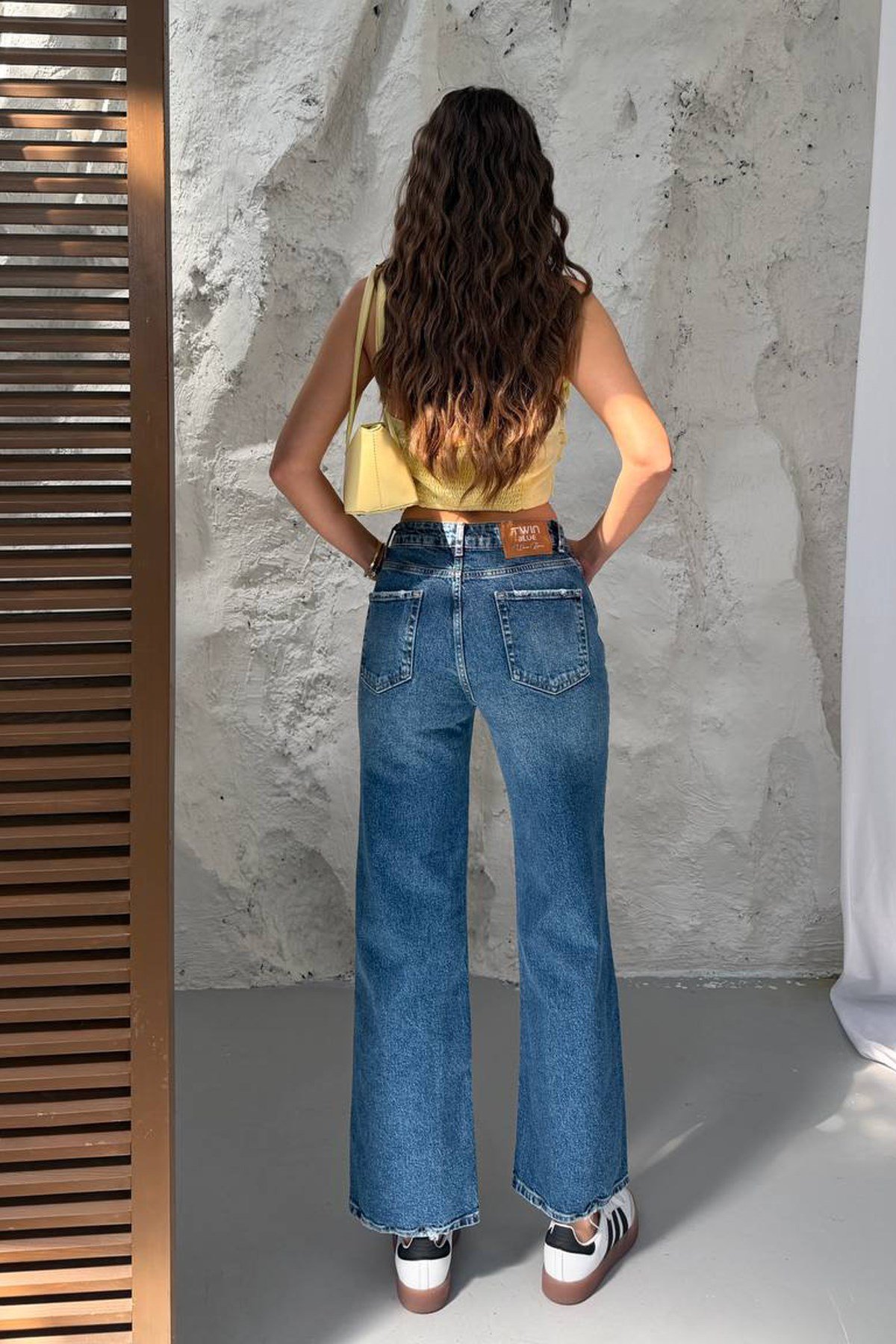 Kadın Yüksek Bel Wide Leg Cropped JeanJeanİSTANGÜL BUTİK