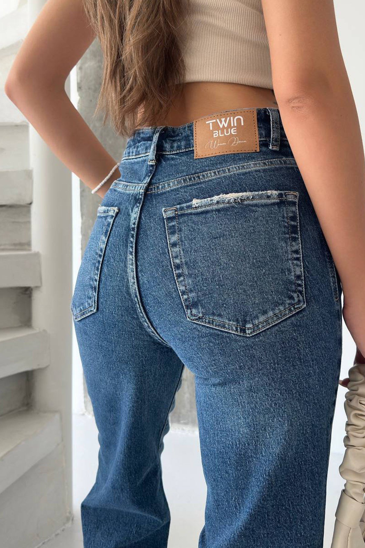 Kadın Yüksek Bel Likralı Wide Leg JeanKadın Yüksek Bel Likralı Wide Leg Jean | Esnek Denim PantolonJeanİSTANGÜL BUTİK
