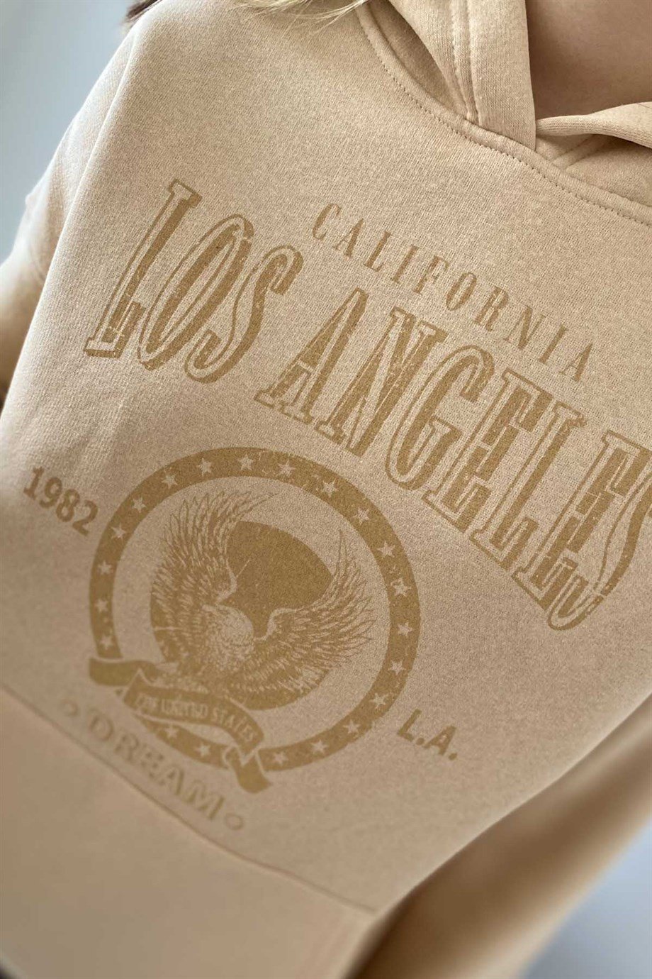 Los Angeles Baskılı Sweat