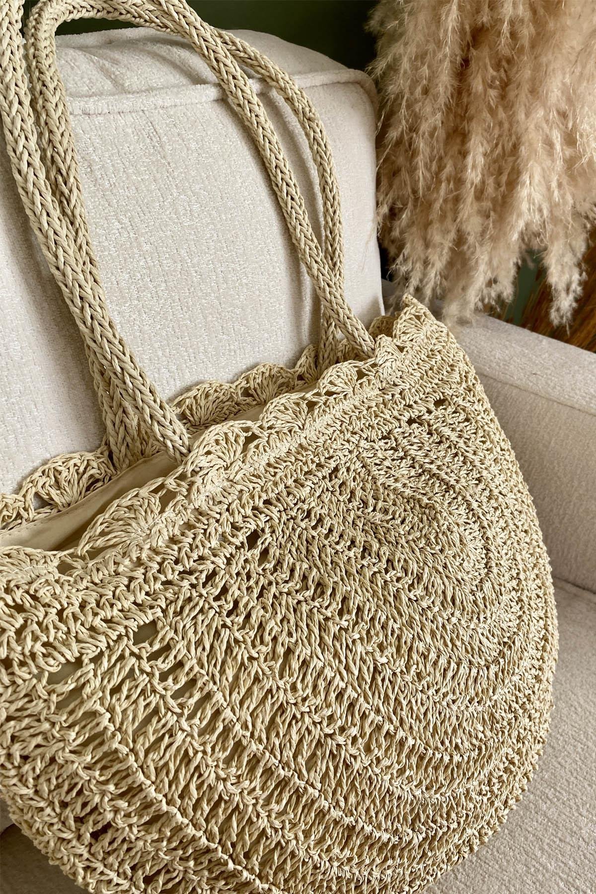 Rustic Elegance Hasır ÇantaRustic Elegance Hasır Çanta | Şık ve Doğal Yazlık Çanta ModeliÇantaİSTANGÜL BUTİK
