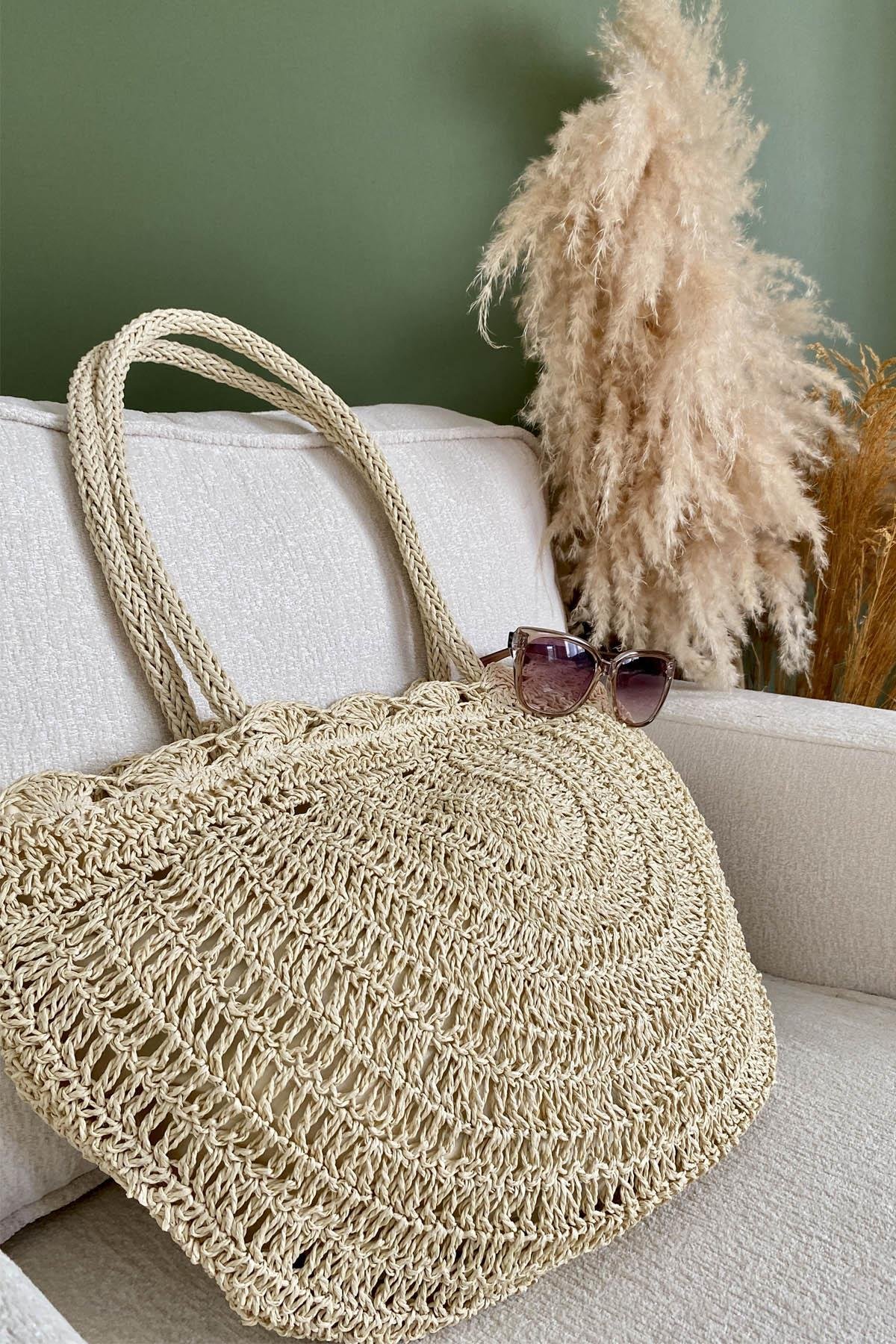 Rustic Elegance Hasır ÇantaRustic Elegance Hasır Çanta | Şık ve Doğal Yazlık Çanta ModeliÇantaİSTANGÜL BUTİK