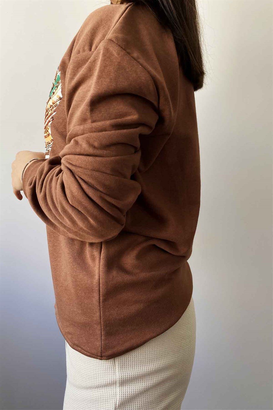 Yaprak Desen Sweat