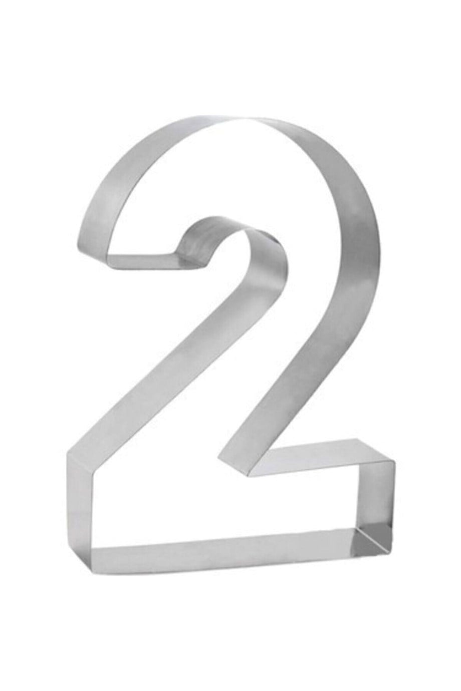 2 Rakamı Şekilli Metal Kurabiye Kalıbı Dk-2
