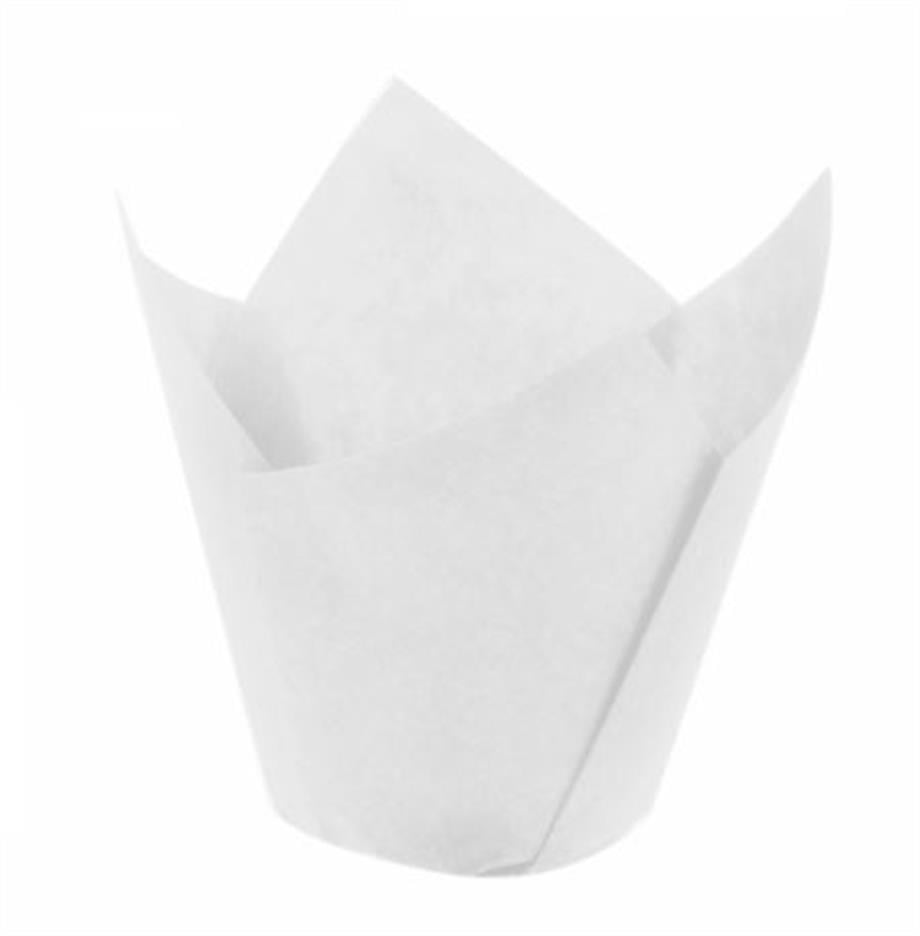 Bens Tulip Kek Kalıbı 160/50 Beyaz 200'lü