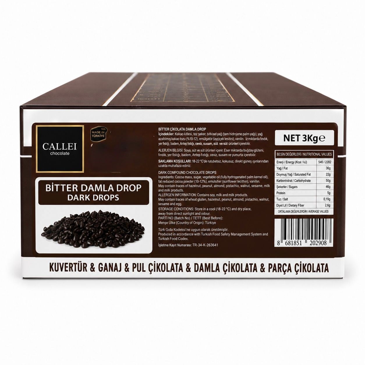 Callei Bitter Damla Drop 3 kg