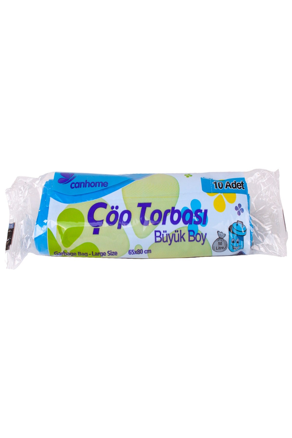 Canhome Çöp Torbası Büyük Boy Mavi 65x80 cm 10 Adetlik (Akt. )