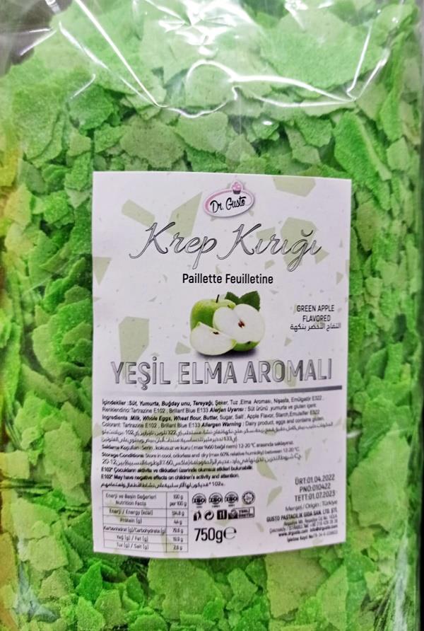 Dr.Gusto Krep Kırığı Yeşil Elma 750 gr
