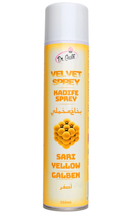 Dr.Gusto Kadife Sprey Boya Sarı 250 ml