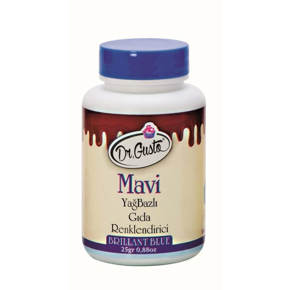 Dr.Gusto Yağ Bazlı Mavi Toz Boya 25 gr