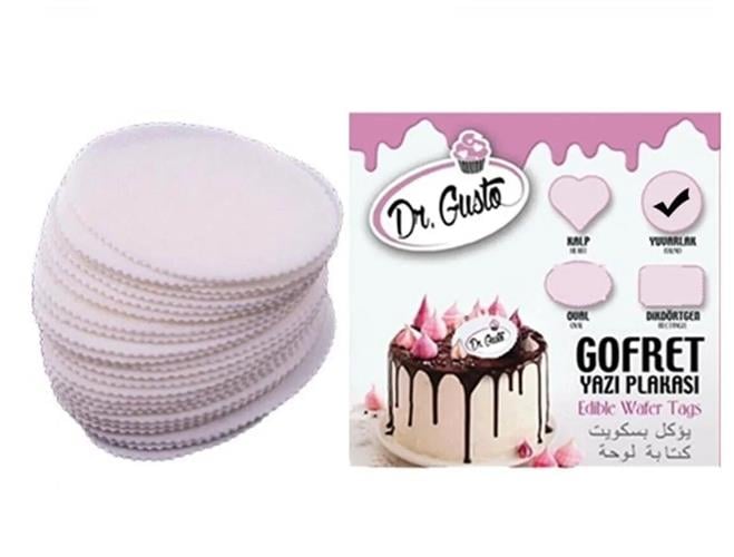 Dr.Gusto Gofret Yazı Plakası Elips 25'li