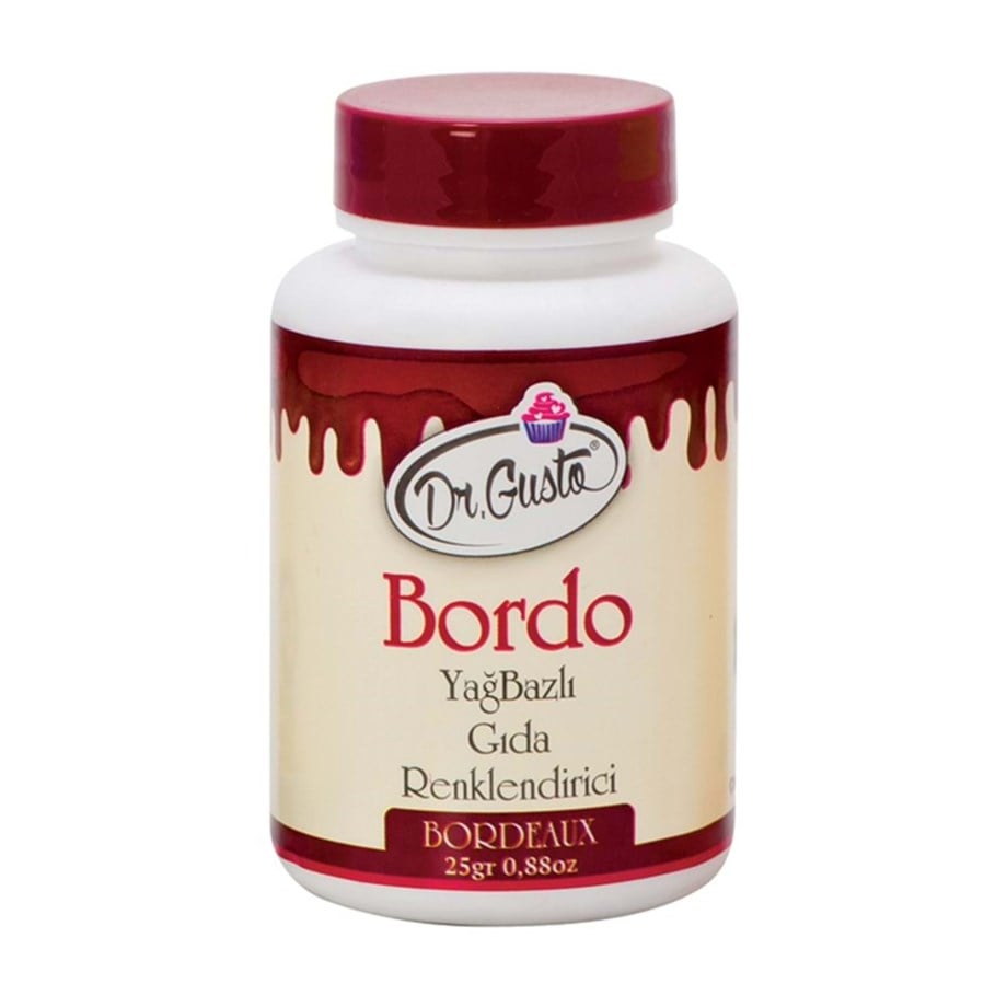 Dr.Gusto Yağ Bazlı Bordo Toz Boya 25 gr