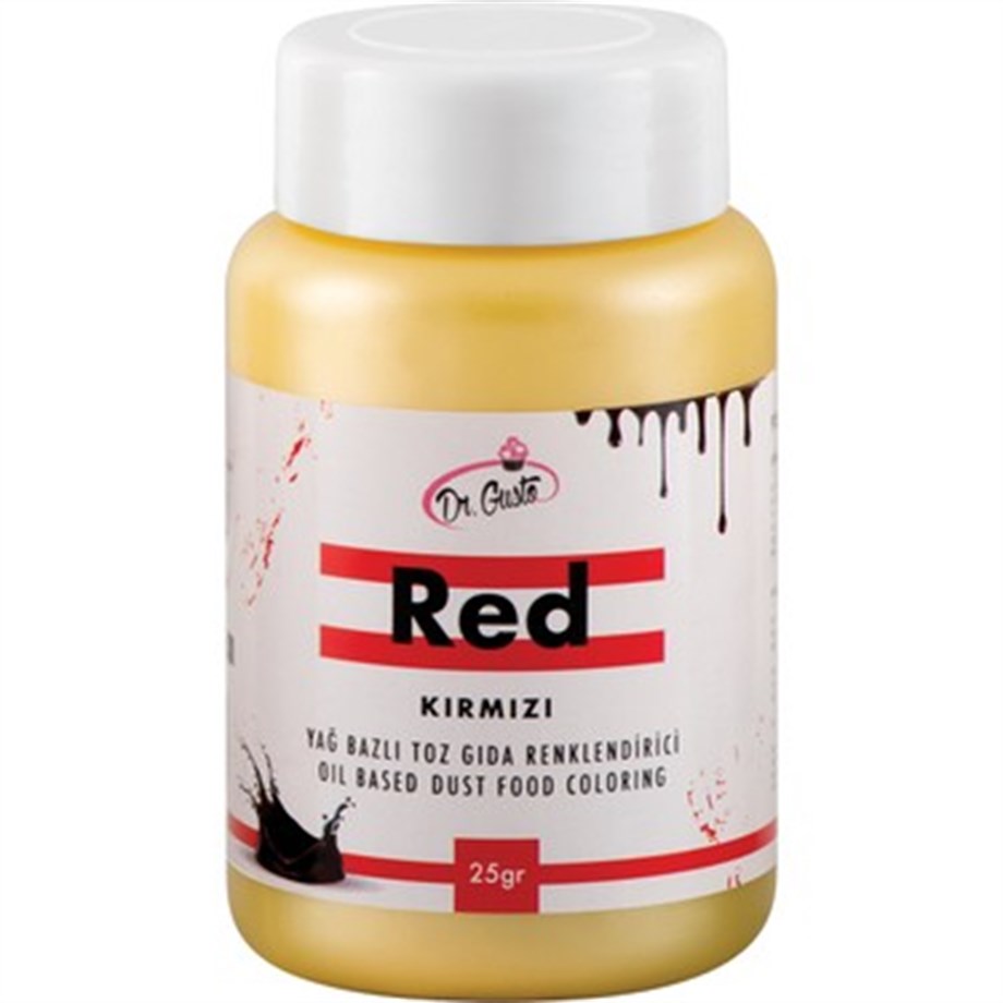 Dr.Gusto Yağ Bazlı Kırmızı Toz Boya 25 gr