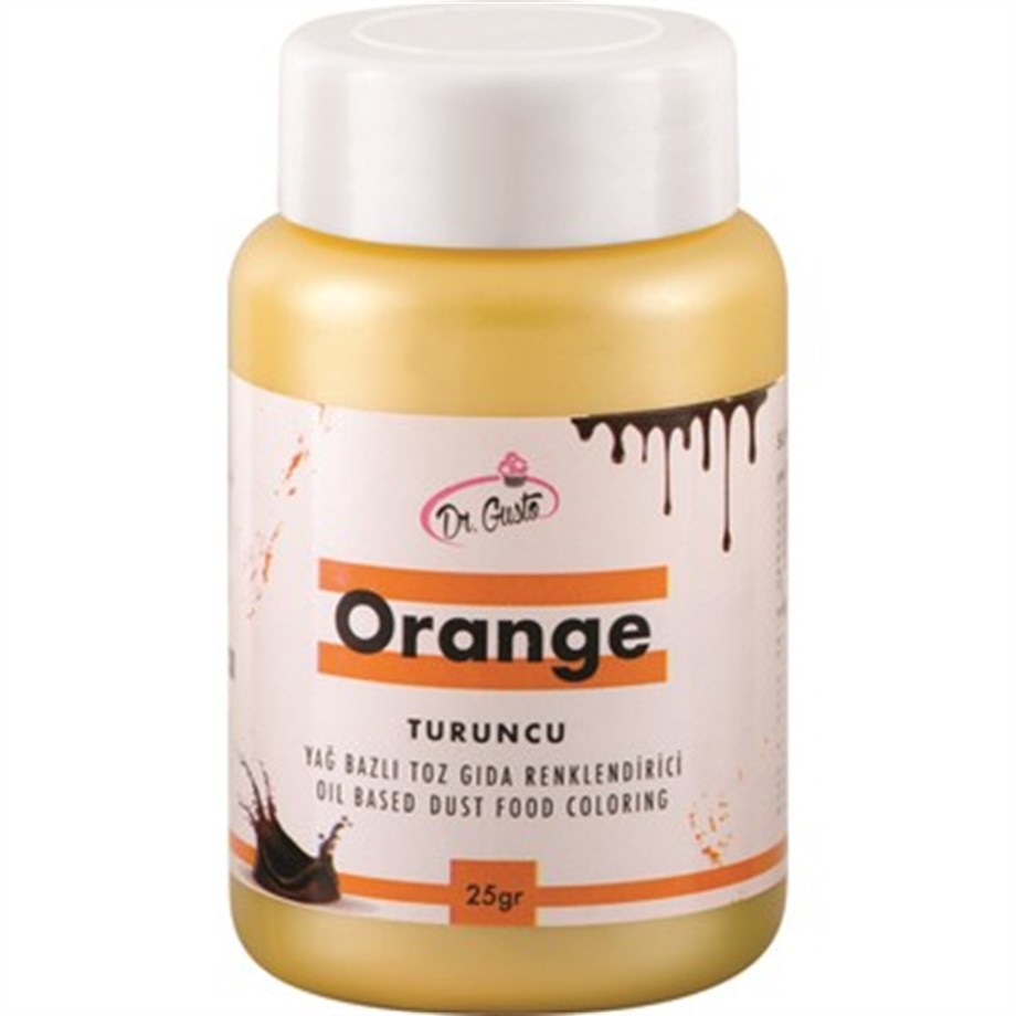 Dr.Gusto Yağ Bazlı Turuncu Toz Boya 25 gr