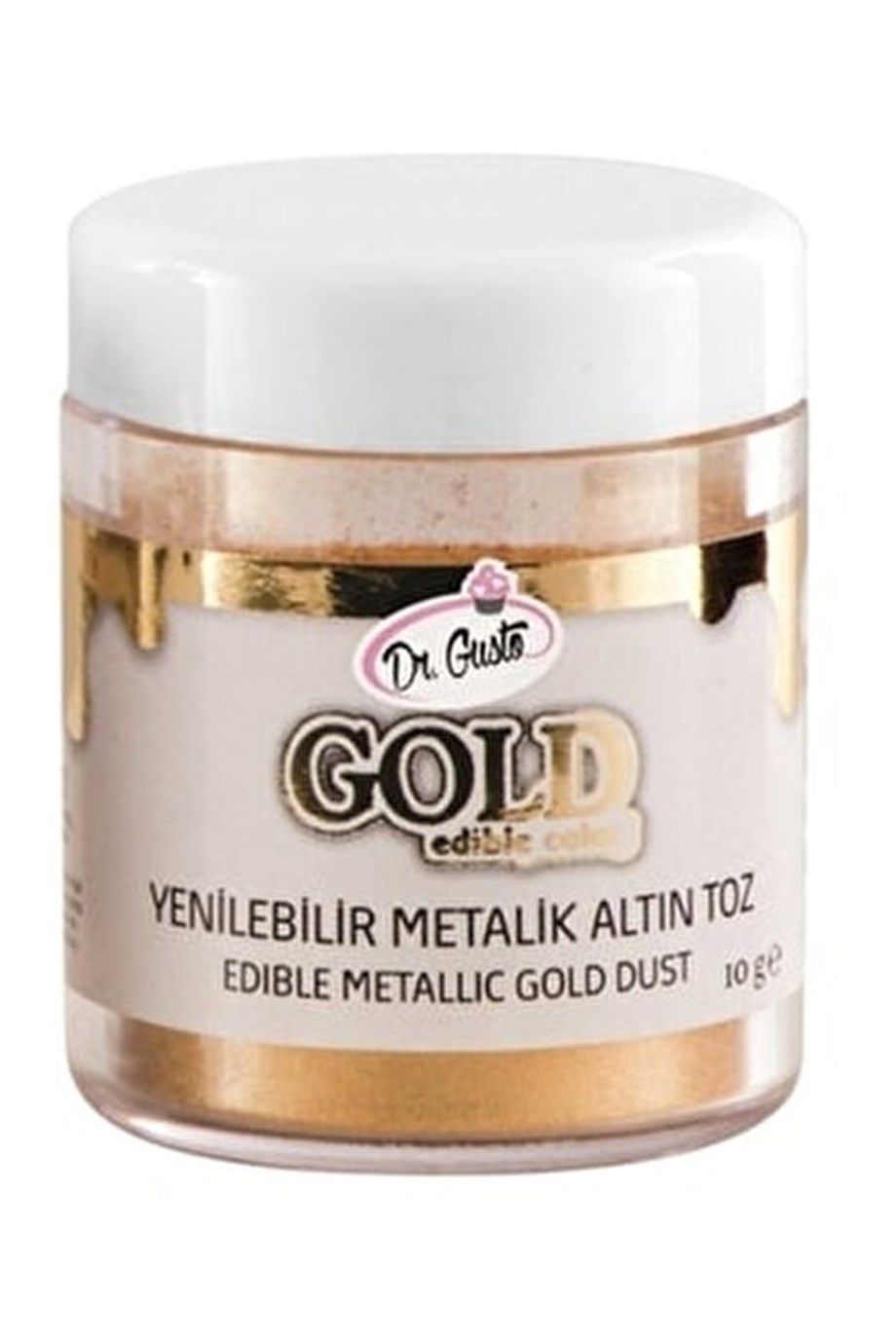 Dr.Gusto Yenilebilir Metalik Altın Toz Boya 10 gr
