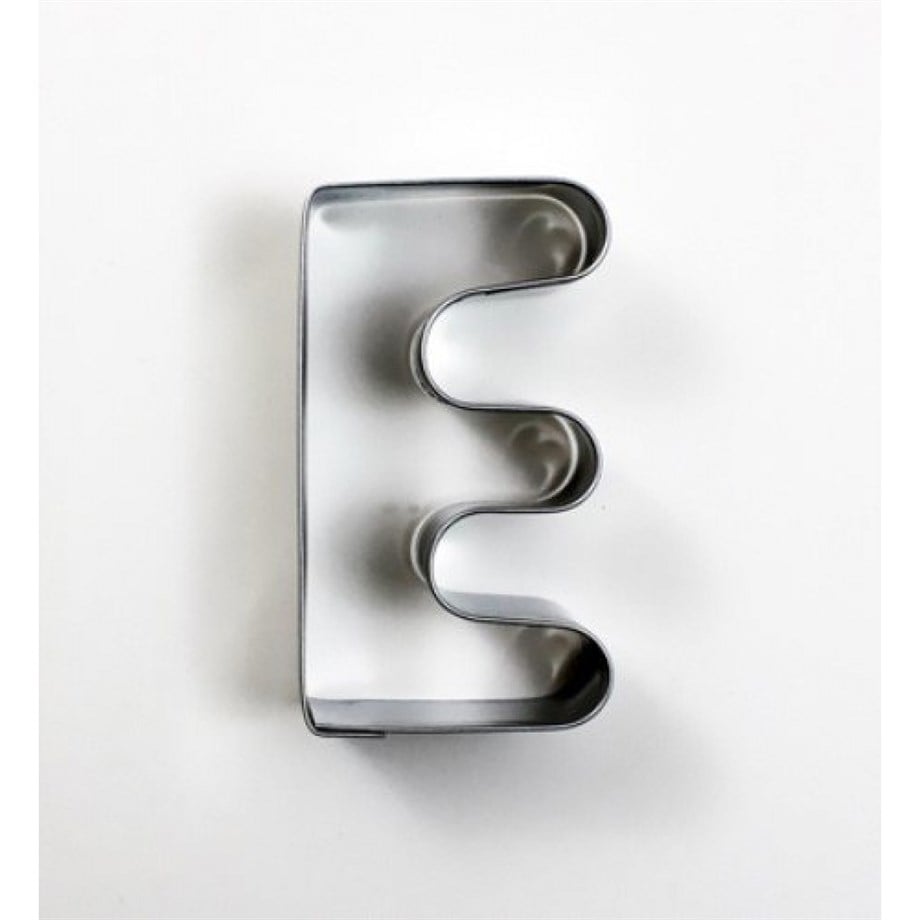 E Şekilli Metal Kurabiye Kalıbı Dk-E