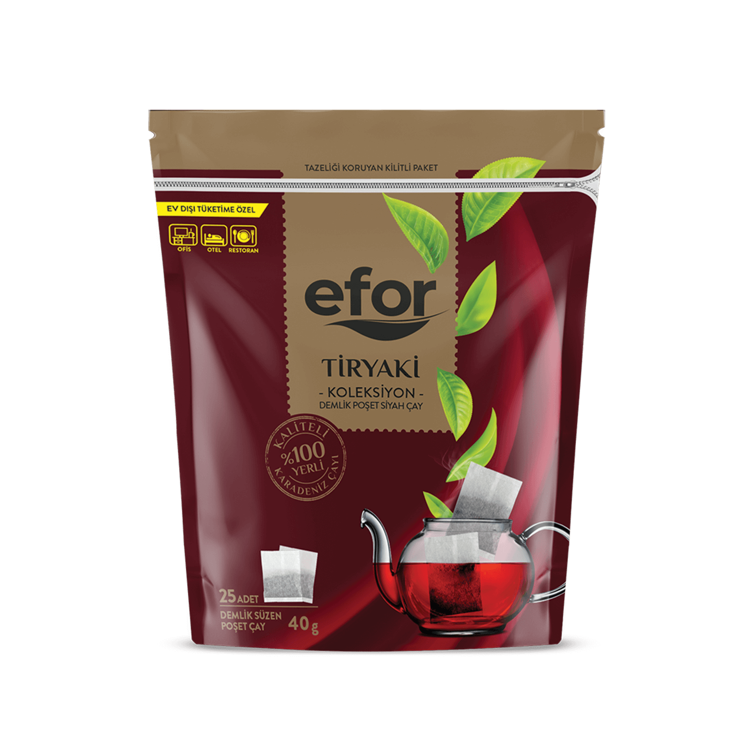 Efor Tiryaki 25x40 gr Demlik (Regular Tea Eko) (8682744529188  KL10)