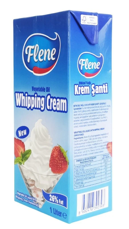 Flene Bitkisel Sıvı Krem Şanti 1 L