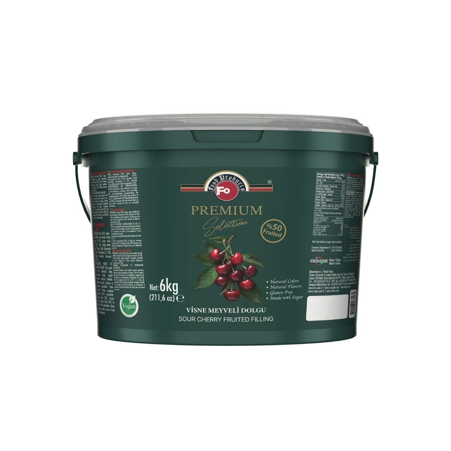 Fo Premium Vişne Meyveli Dolgu 6 kg