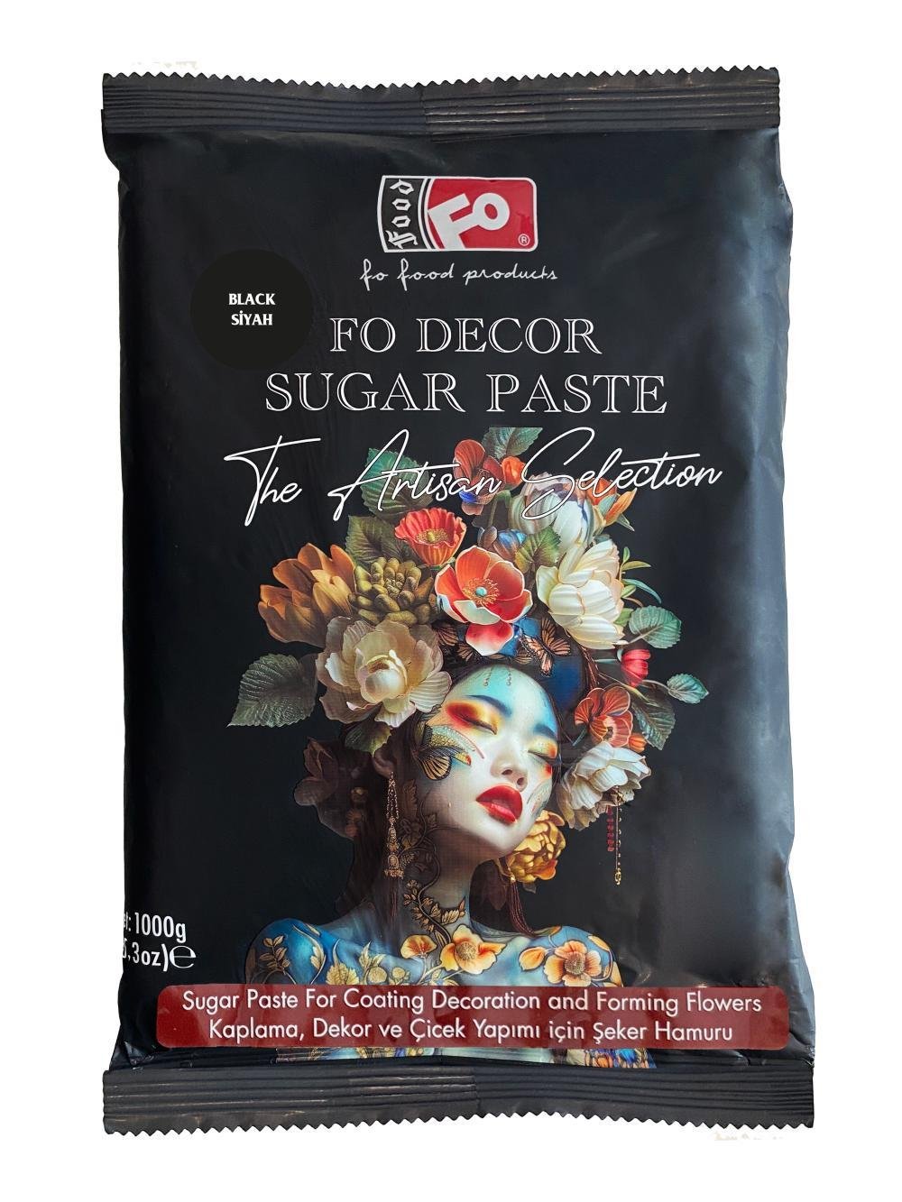 Fo Siyah Şeker Hamuru 1 kg