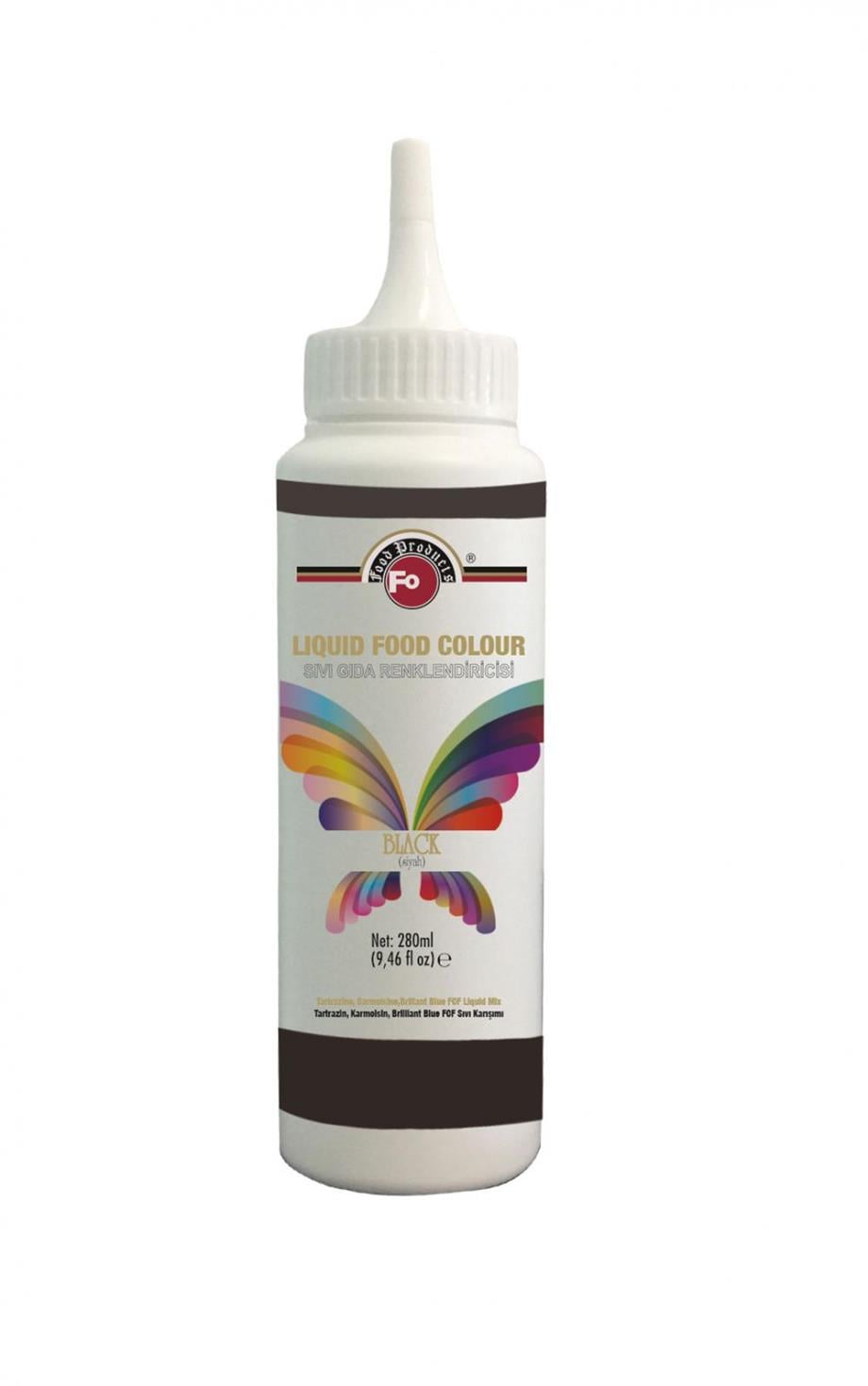 Fo Siyah Sıvı Gıda Boyası 280 ml