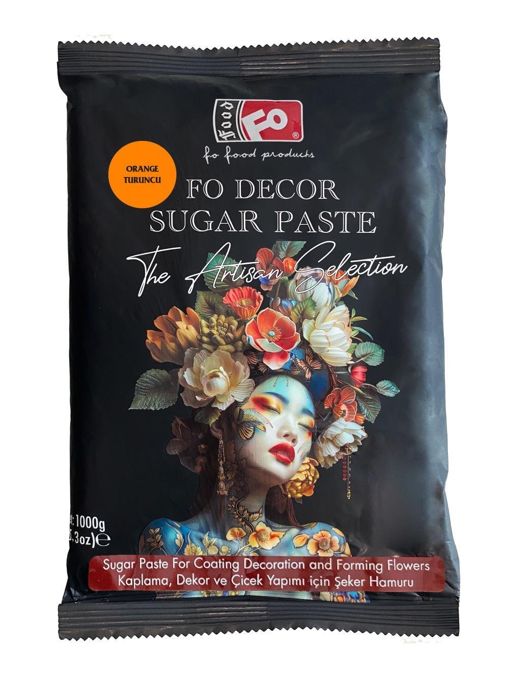 Fo Turuncu Pasta Kaplama Şeker Hamuru 1 kg