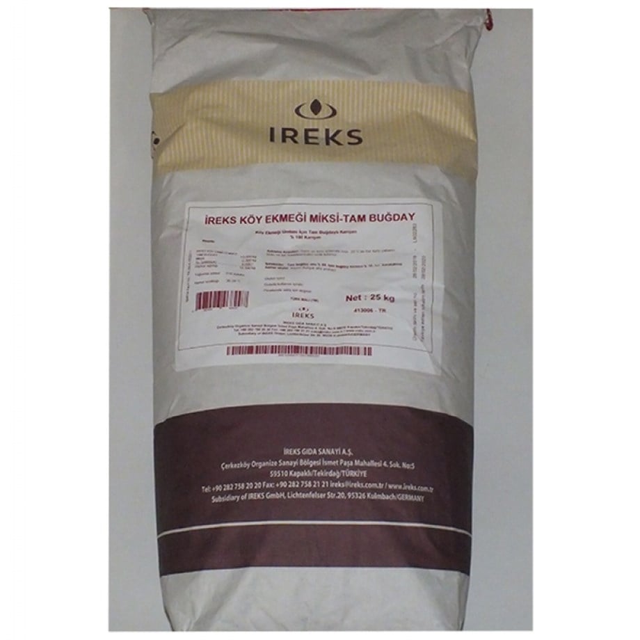 İreks Rex Tam Buğday Ekmek Karışımı  % 100 25 kg