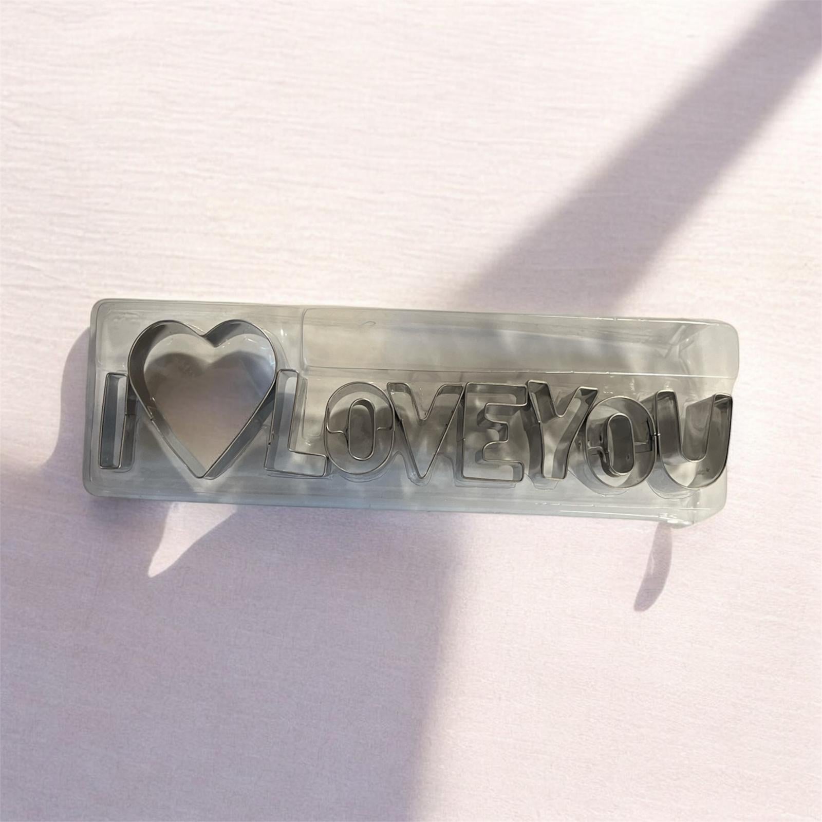 Jh-Cb15 Metal Kopat Set 9 Parça Kutulu I Love You (1BES419)