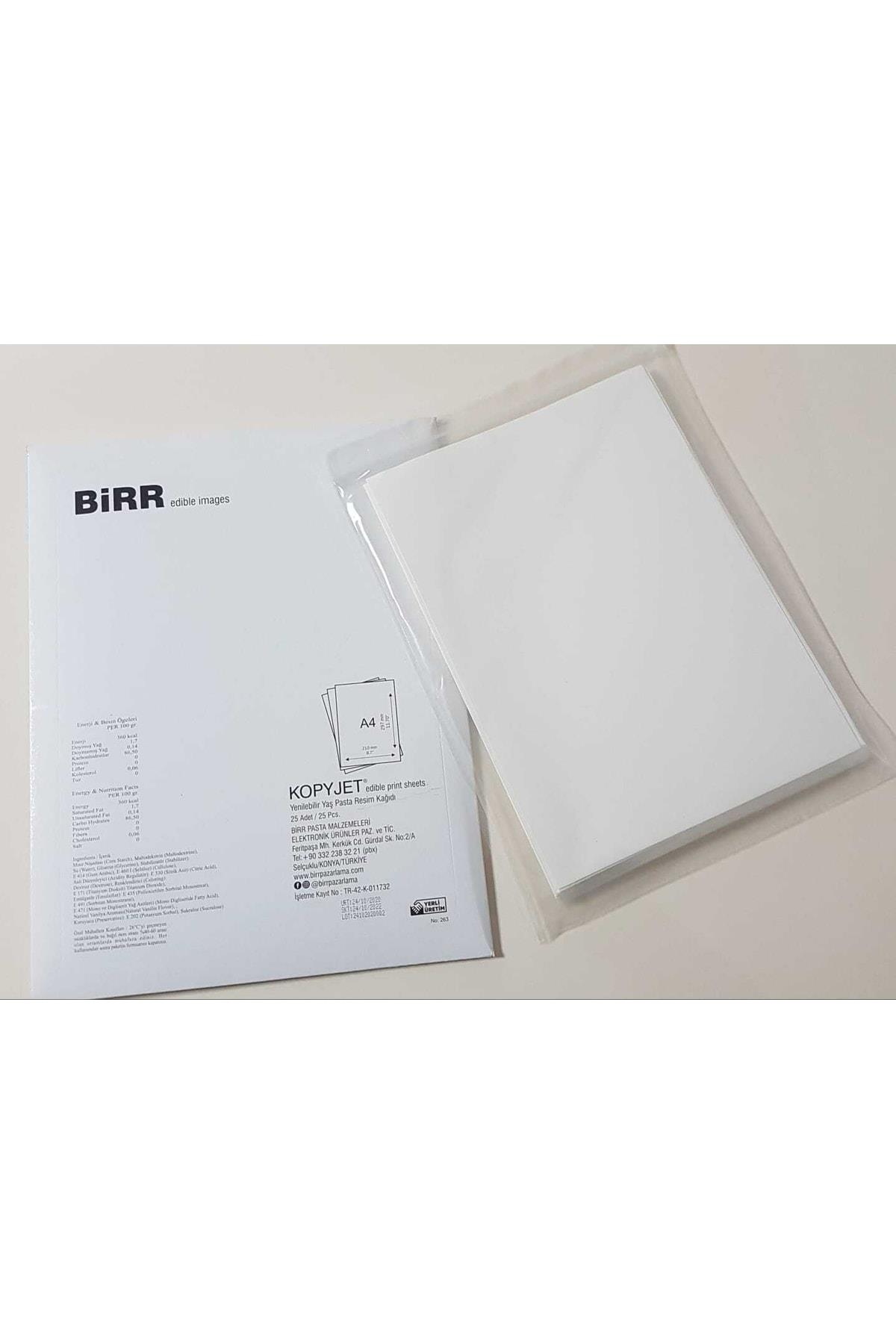 Kopyjet Yenilebilir Pasta Kaplama Kağıdı 25'li