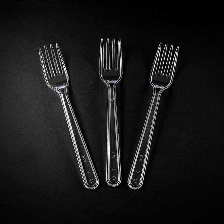 Mic Eko Lüks Plastik Renkli 3,7 gr Çatal 50'li (Mc-41)