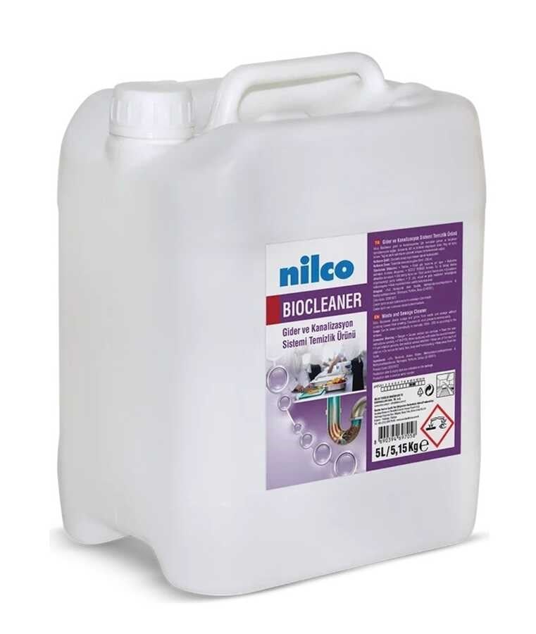 Nilco BioCleaner Gider ve Kanalizasyon Sistemi Temizlik Ürünü 5 L / 5,15 kg (32001672)