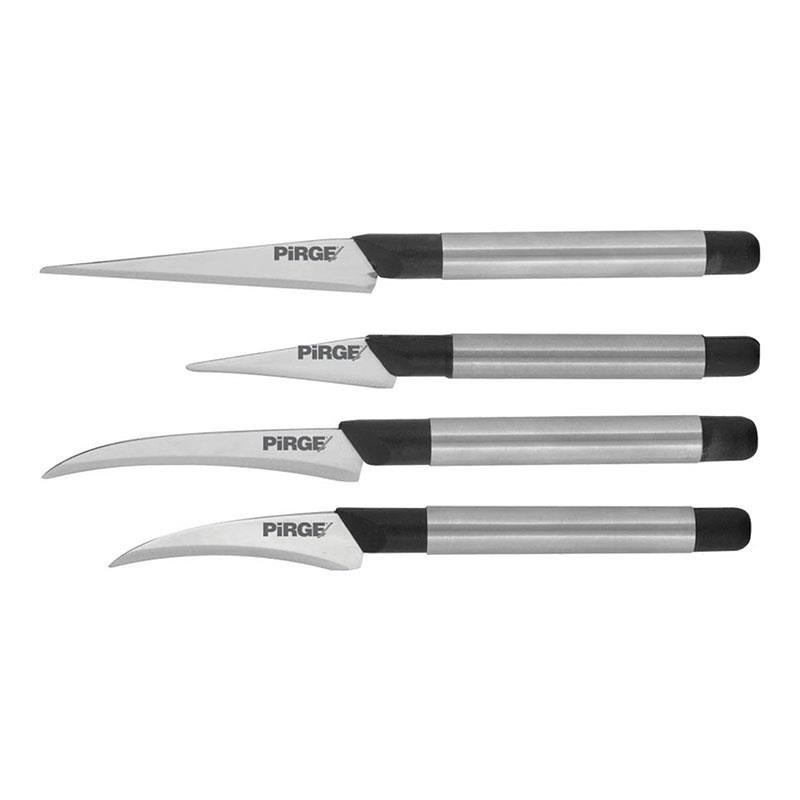 Pirge 41330 Gastro Prg Titan Dekor Bıçağı Seti 4'lü