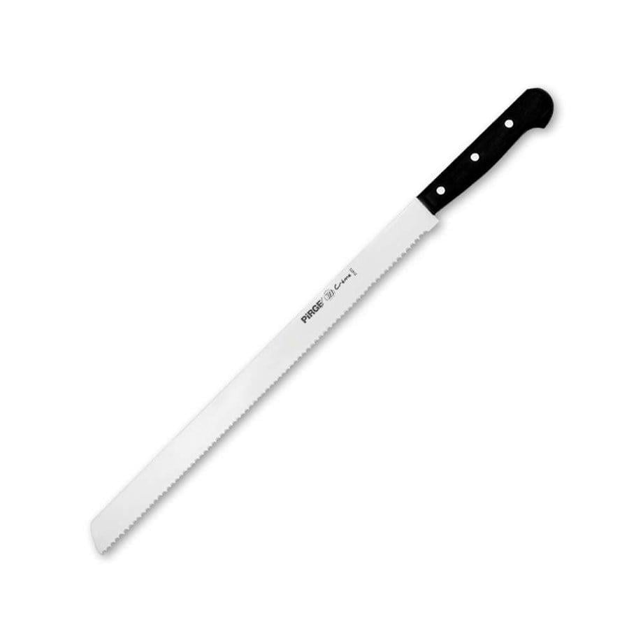 Pirge 71472-D-01 Creme Pasta Bıçağı Dişli Dar 30 cm D Model Ters Diş Siyah