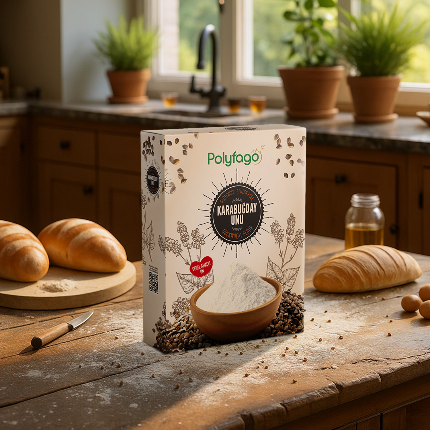 Polyfago Glutensiz Karabuğday Genel Amaçlı Un 500 gr