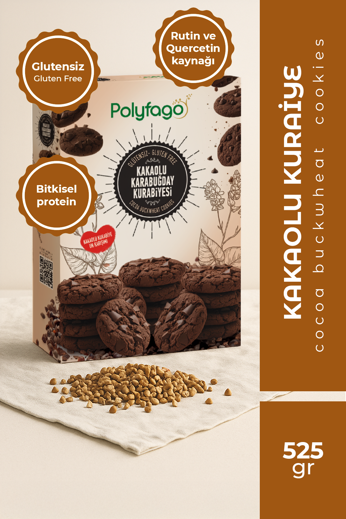 Polyfago Glutensiz Karabuğday Pandispanya Unu Karışımı 450 gr