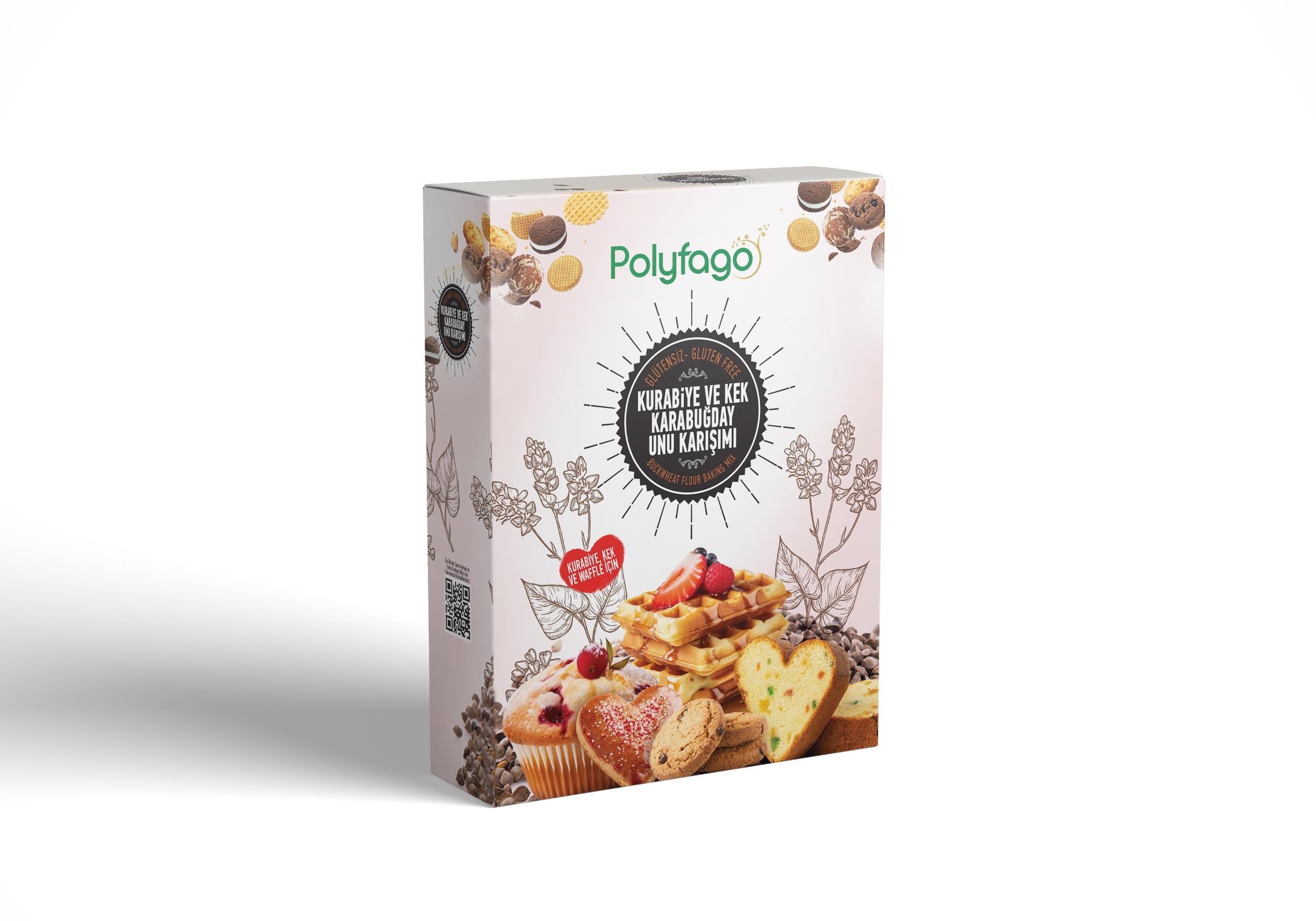 Polyfago Glutensiz Kurabiye ve Kek Karabuğday Unu Karışımı 500 gr