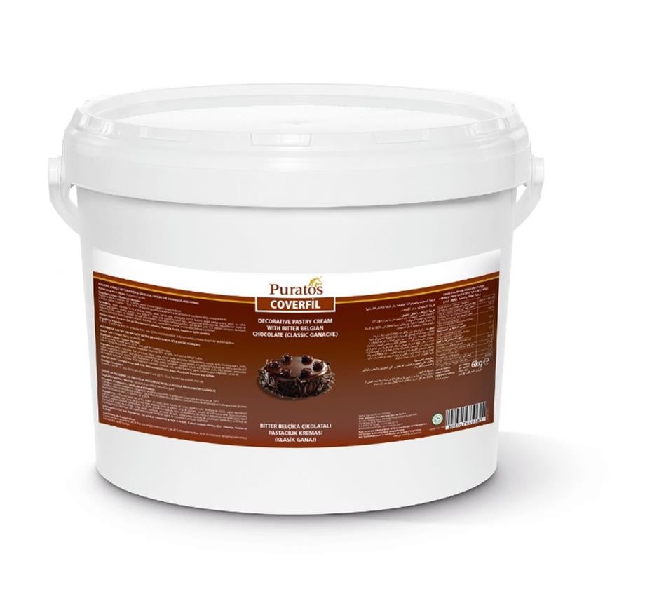 Puratos 4111977 Coverfil Siyah Klasik Ganaj 6 kg