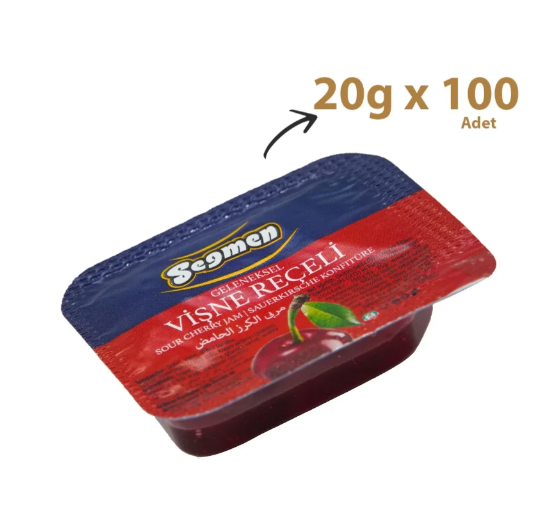 Seğmen Piknik Vişne Reçeli 20 gr 100'lü
