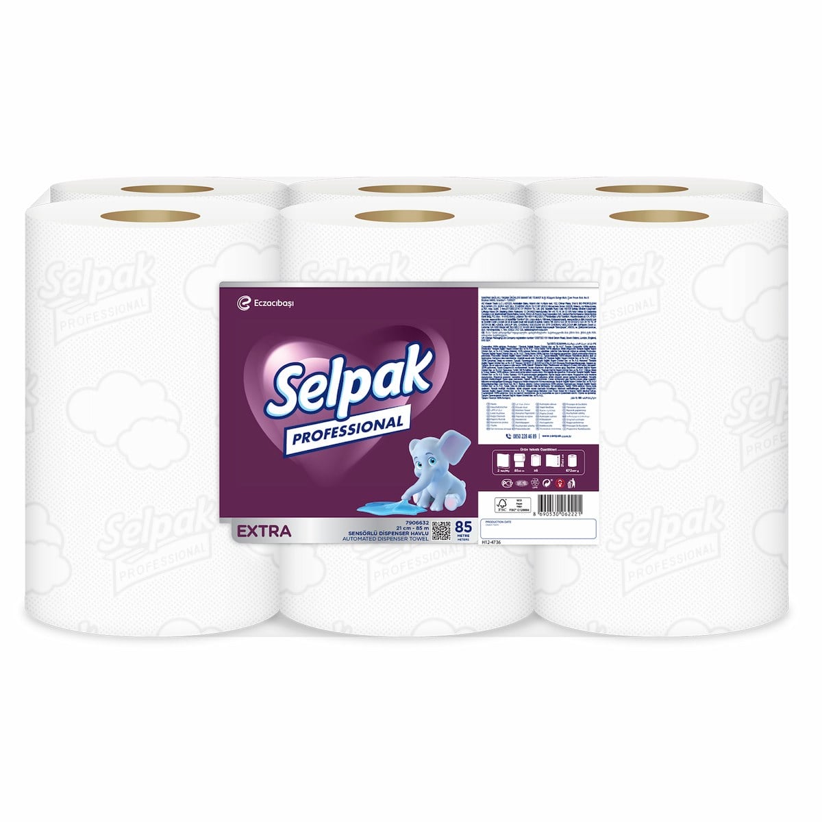 Selpak 7906632 Pro Extra Sensörlü Havlu 21 Cm 85 mt KL6