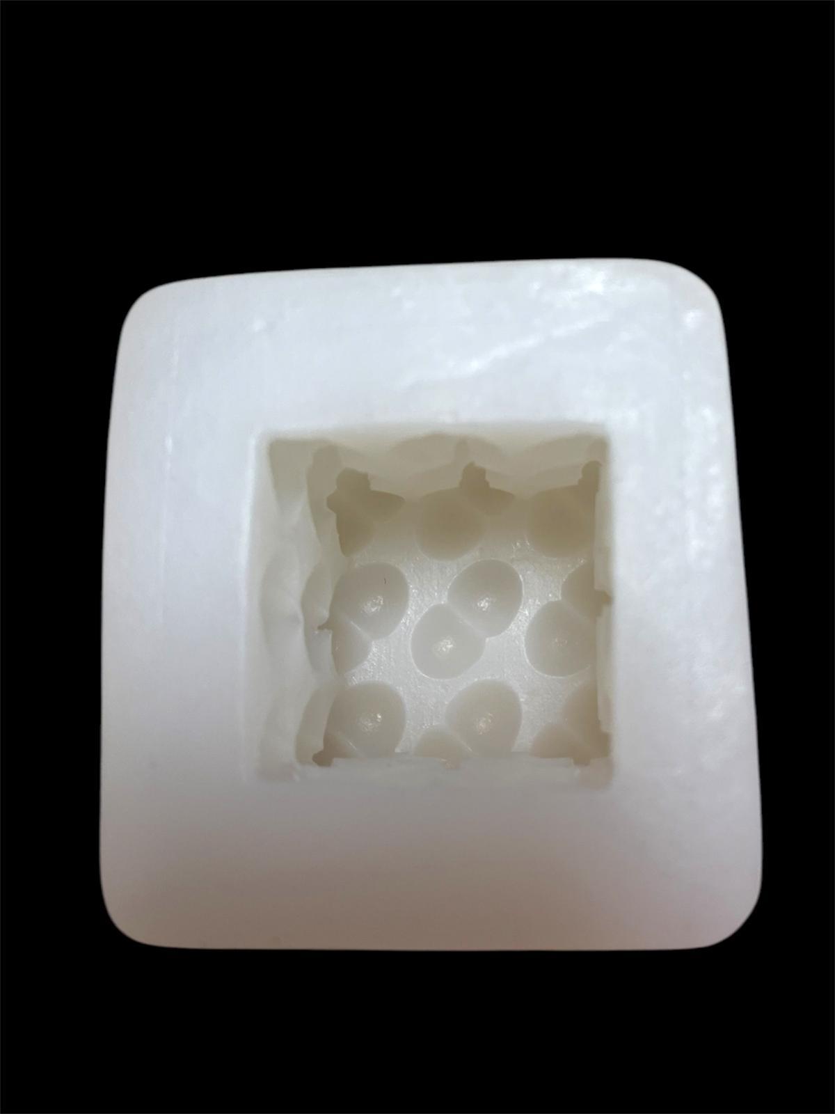 Silikon Mum Kalıbı Kare