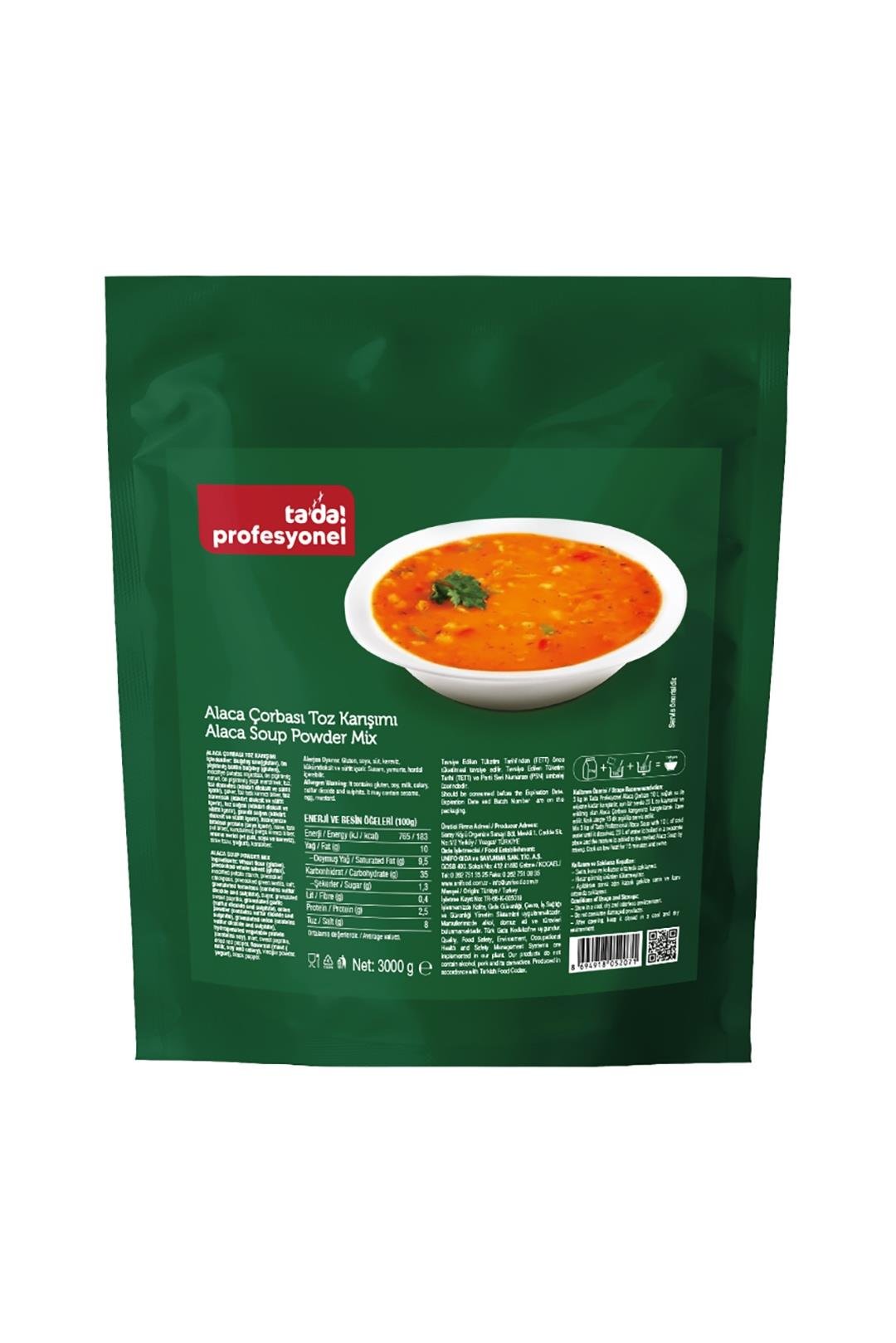 Tada Profesyonel Alaca Çorbası 3 kg (30103046)