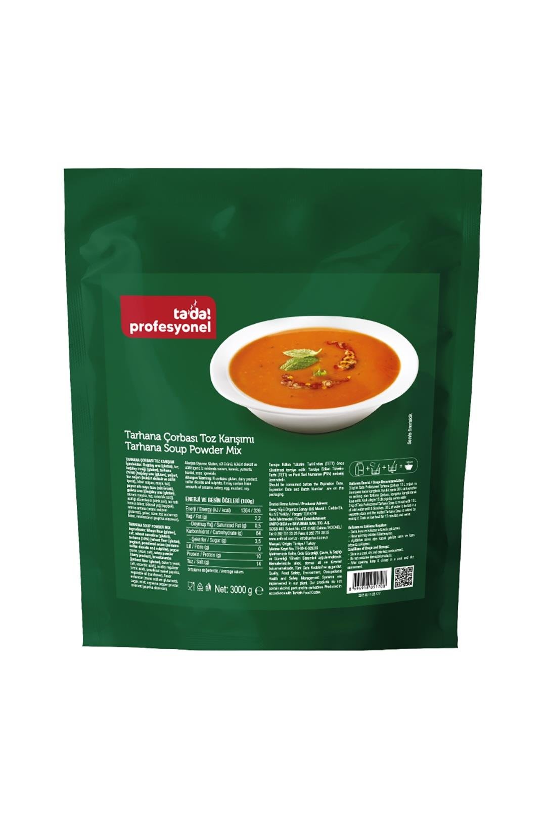 Tada Profesyonel Tarhana Çorbası 3 kg (30103045)