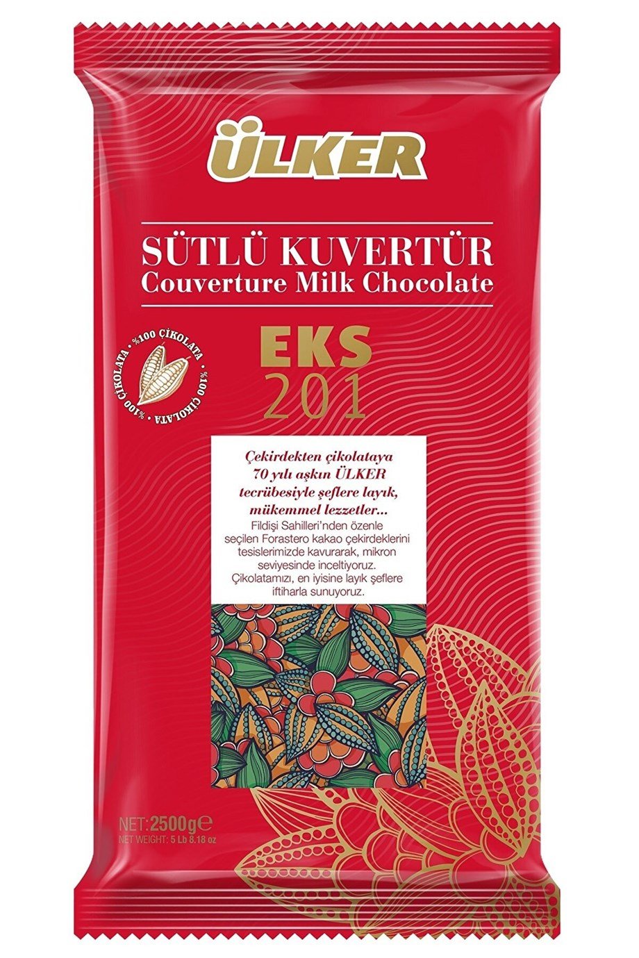 Ülker Sütlü Kuvertür Ekstra 201 2,5 kg