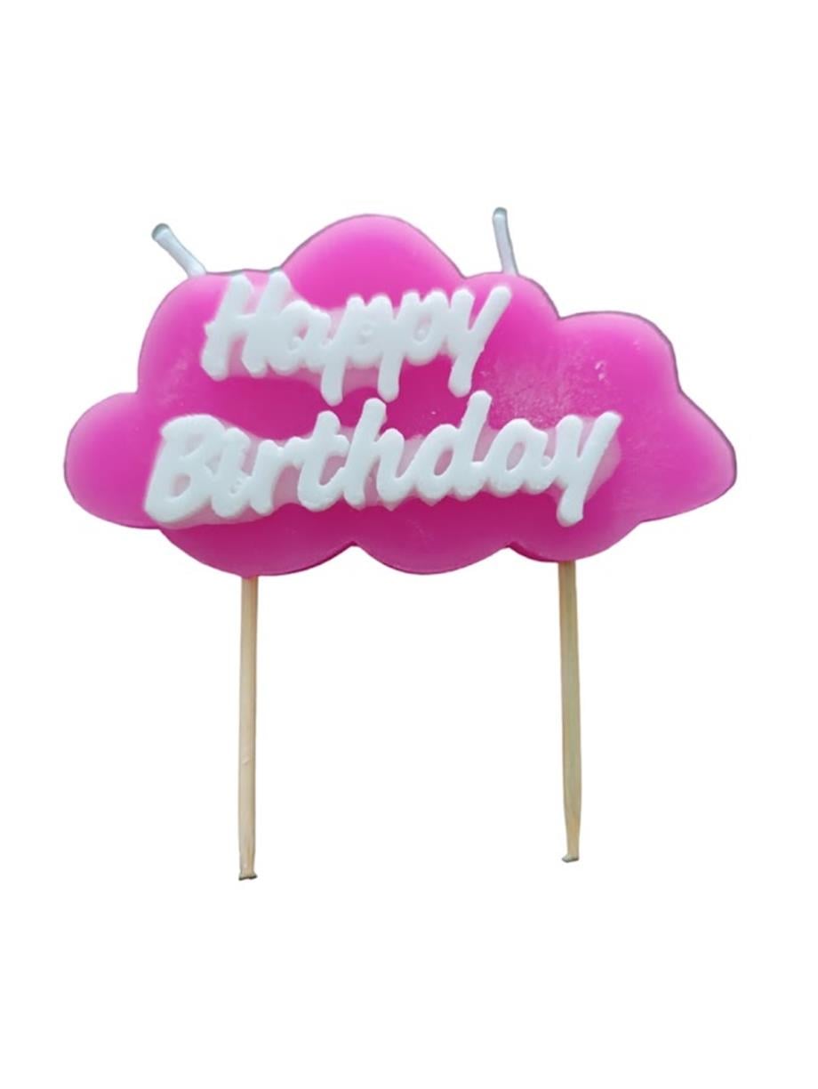 Yazılı Mum Happy Birth Day