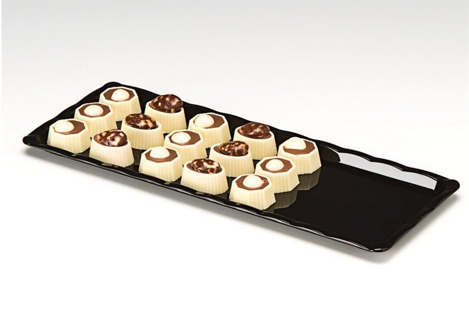 Zicco Polycarbonat Çikolata Teşhir Siyah 10x30 Kod:Zcp 223