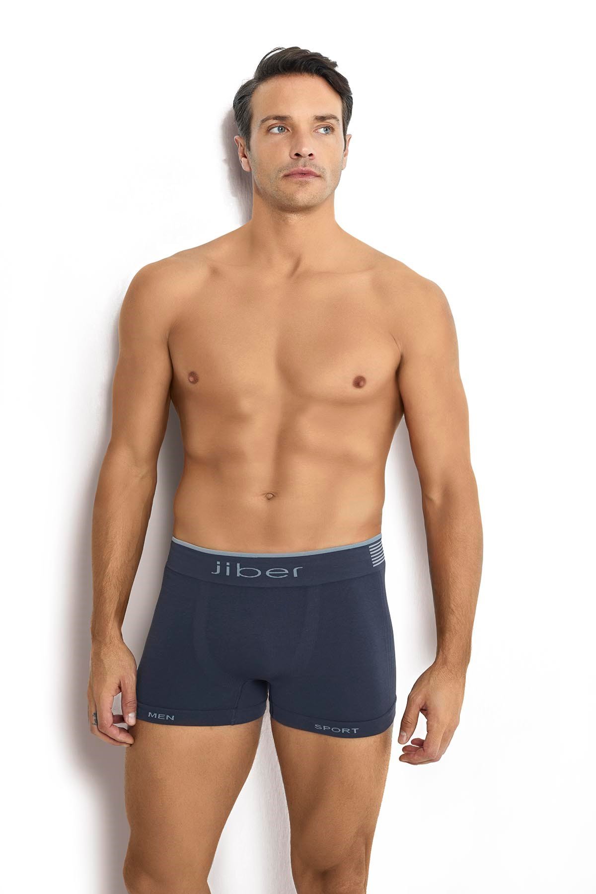 Erkek 6'lı Füme Mikrofiber Dikişsiz Boxer 276