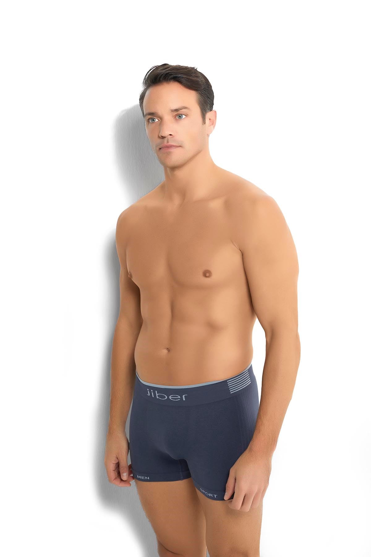 Erkek 6'lı Füme Mikrofiber Dikişsiz Boxer 276
