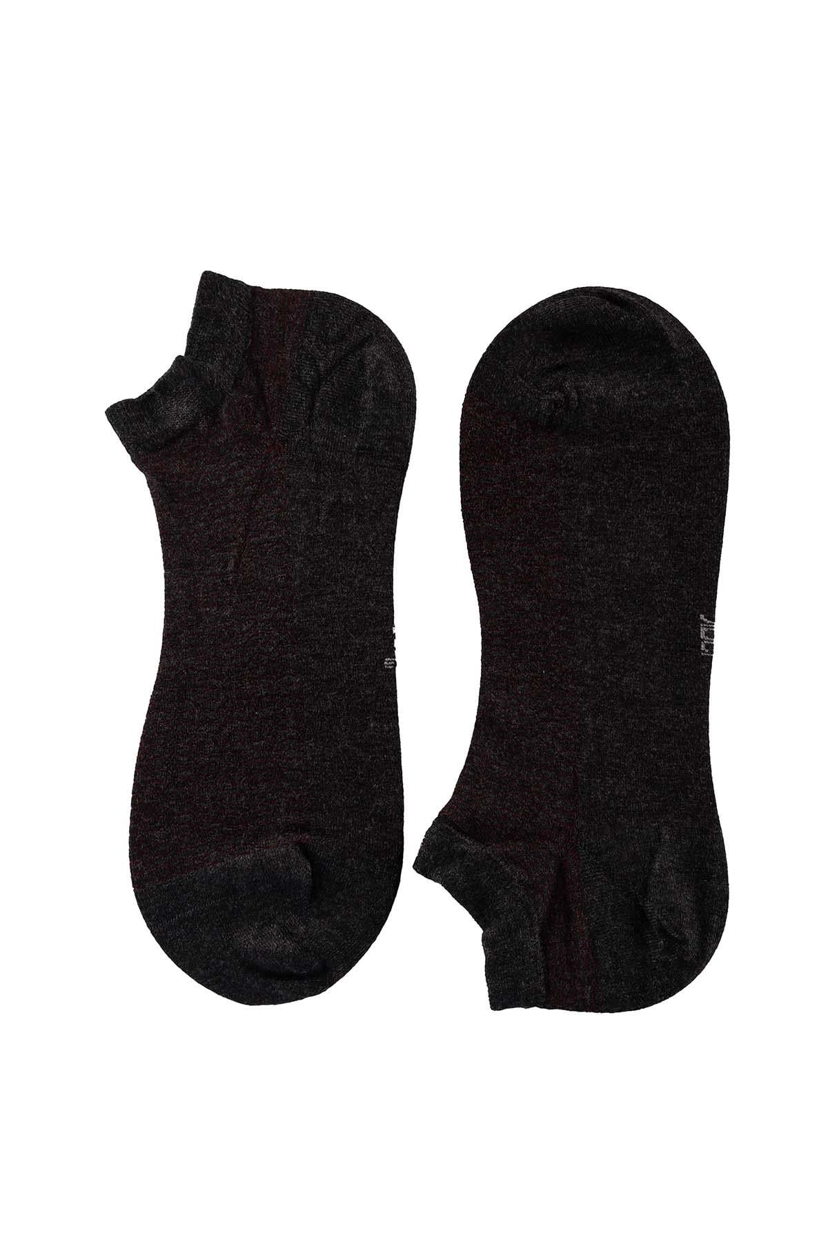 Erkek Antrasit Bambu Patik Çorap 6758