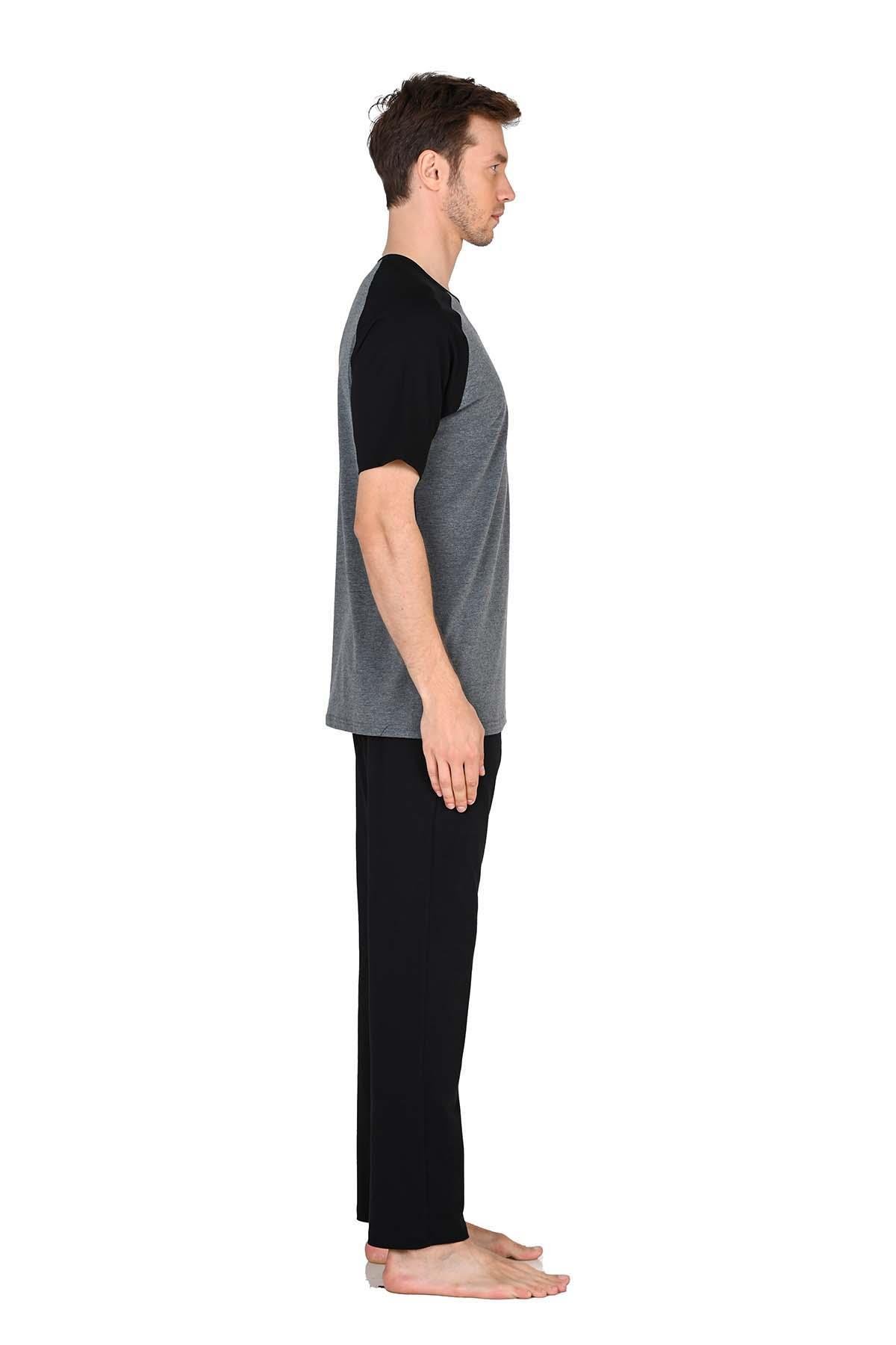 Erkek Antrasit Pijama Takımı 15215